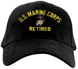 USMC RETIRED Ballcap (Black/G-n-A)