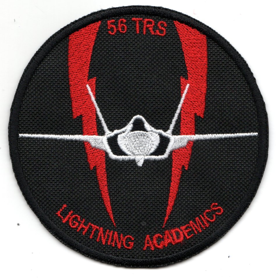56 TRS 'ACADEMICS' Patch (Black-Red/K)