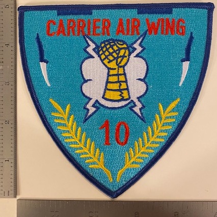 676) Carrier Air Group Ten (CAG-10) Patch (Embr.)