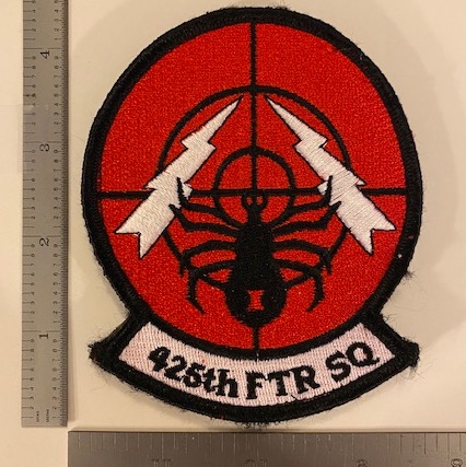 696) 425th Fighter Squadron Patch (Red)