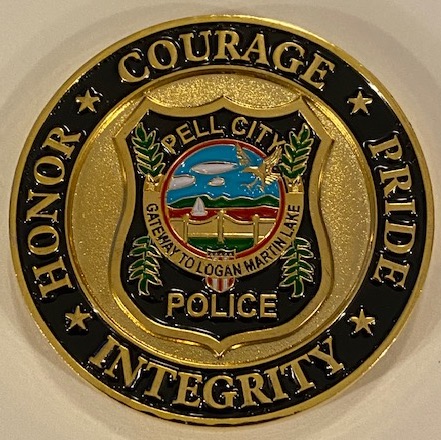 PELL CITY, AL Police Coin (Front)