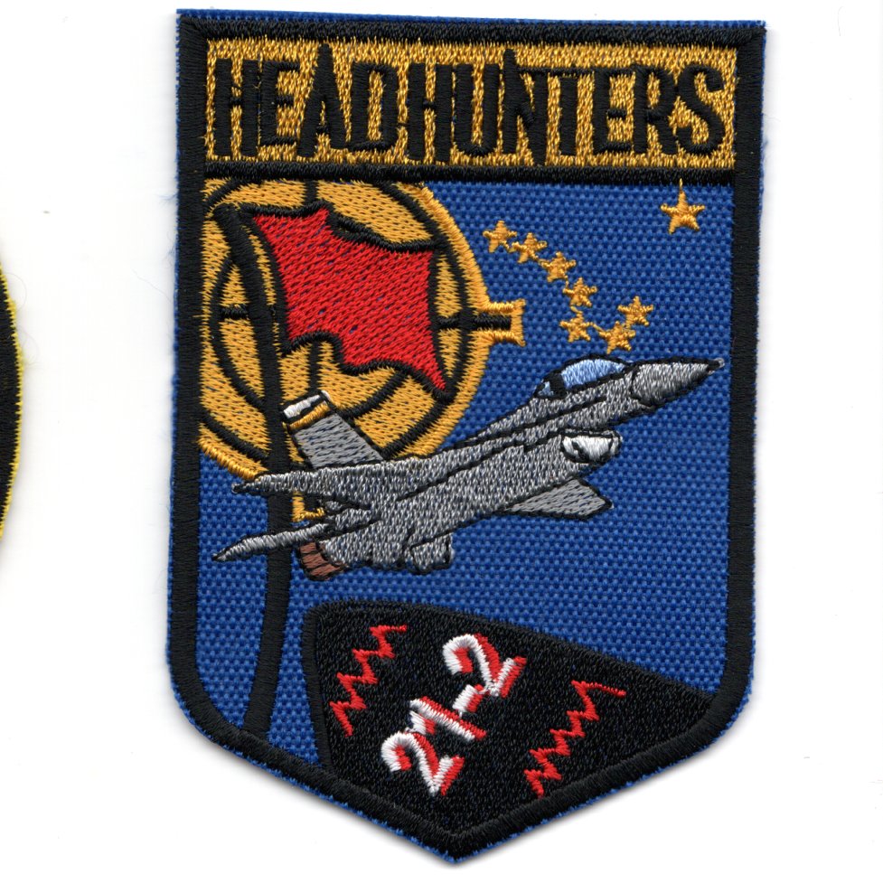 80FS 'HEADHUNTERS' Shield (21-2 at bottom/Blue/K)
