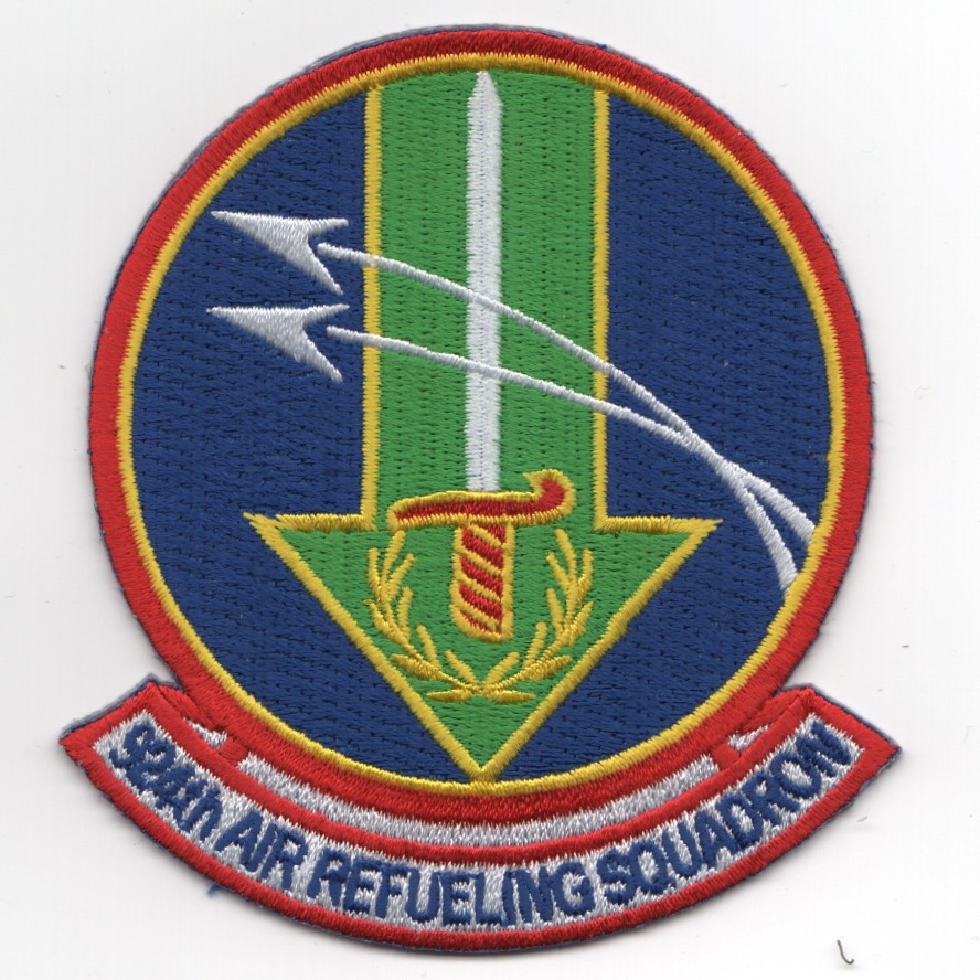 924th Air Refueling Sqdn Patch (Red/Blue)