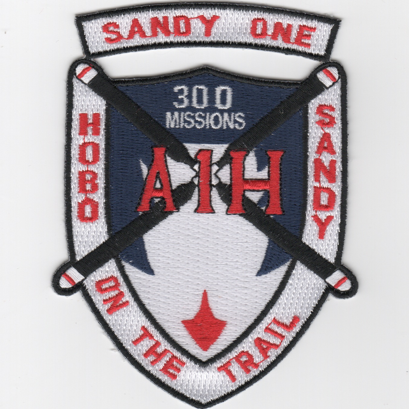 A-1H 'SANDY ONE' 300 Missions Patch
