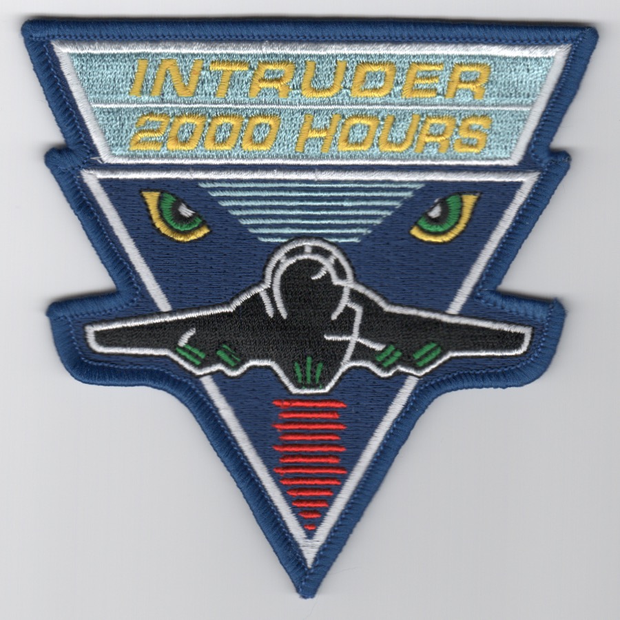 A-6 Intruder '2000 Hours' Patch (Blue Border)