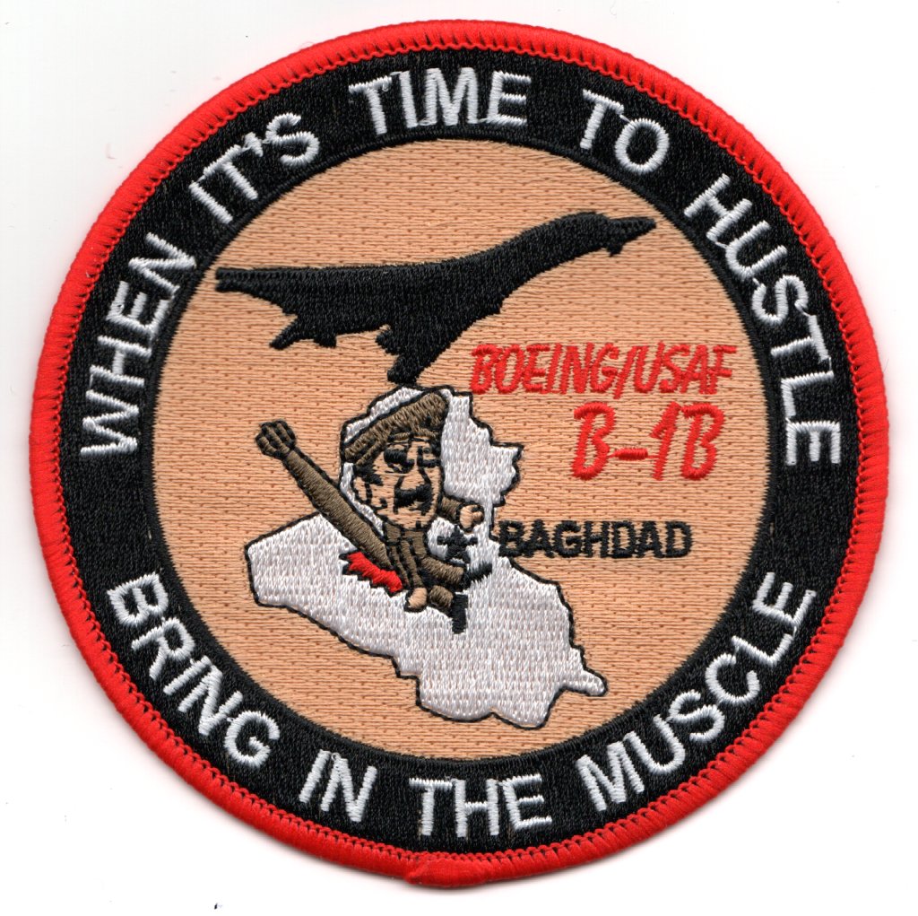 B-1B 'BAGHDAD Hustle' Patch (Saddam)