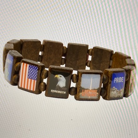 Bracelet: 'AMERICAN PRIDE' (Dark/14 Tiles)