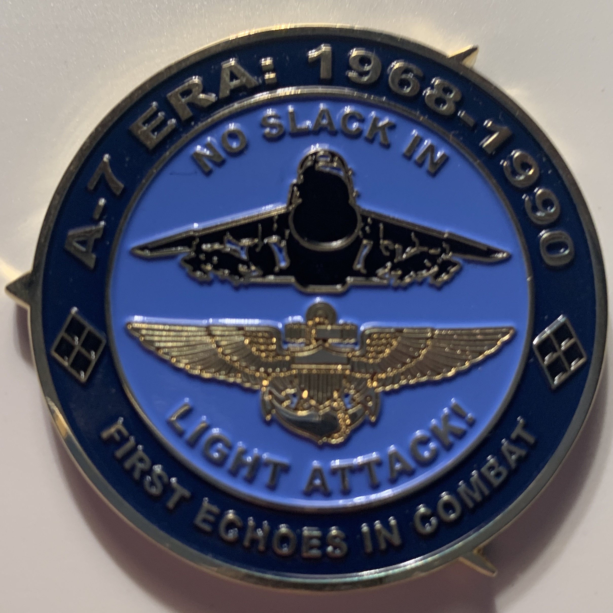 A-7E / VA-146 'BLUE DIAMONDS' Coin (Back)