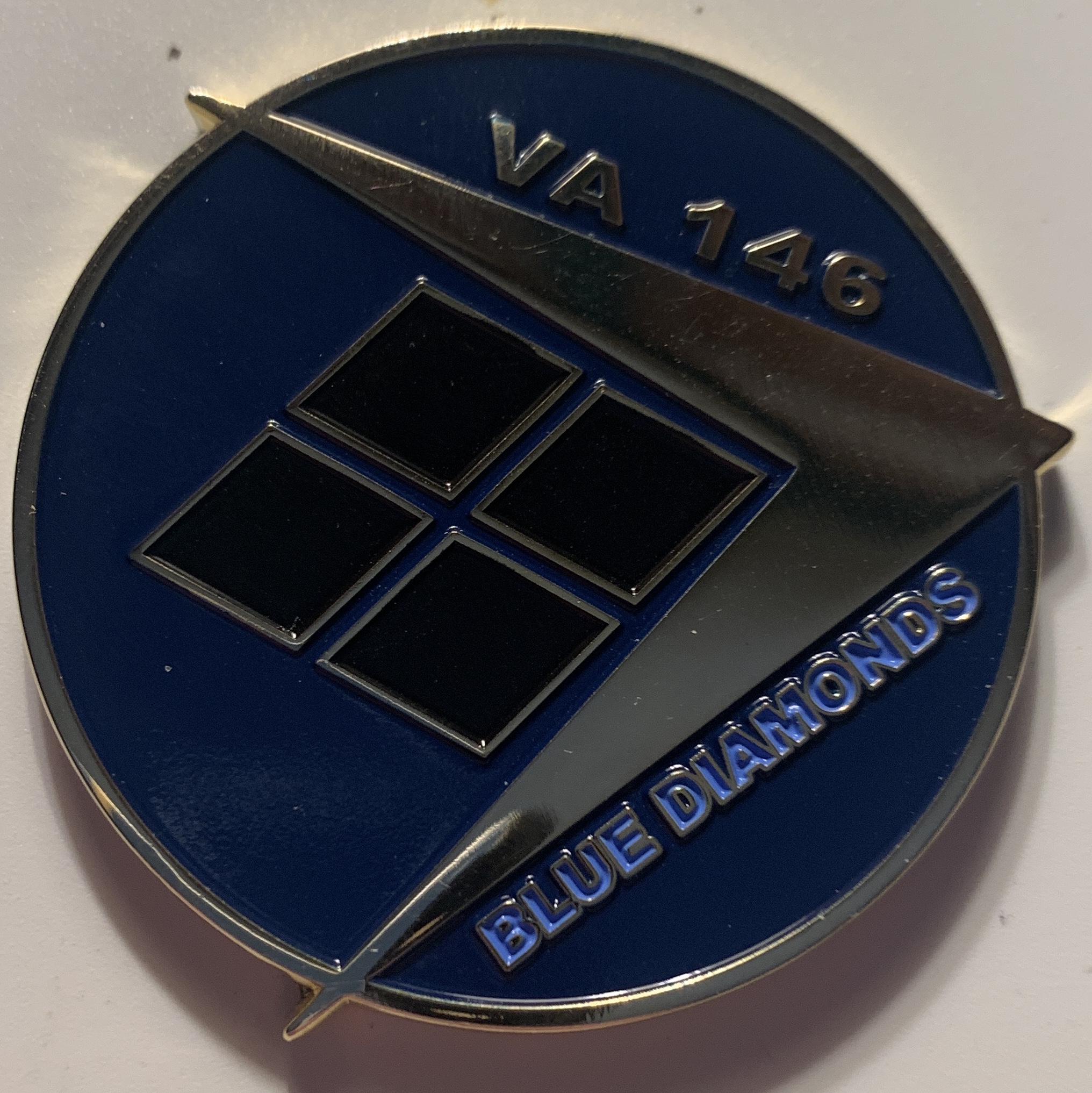 A-7E / VA-146 'BLUE DIAMONDS' Coin (Front)