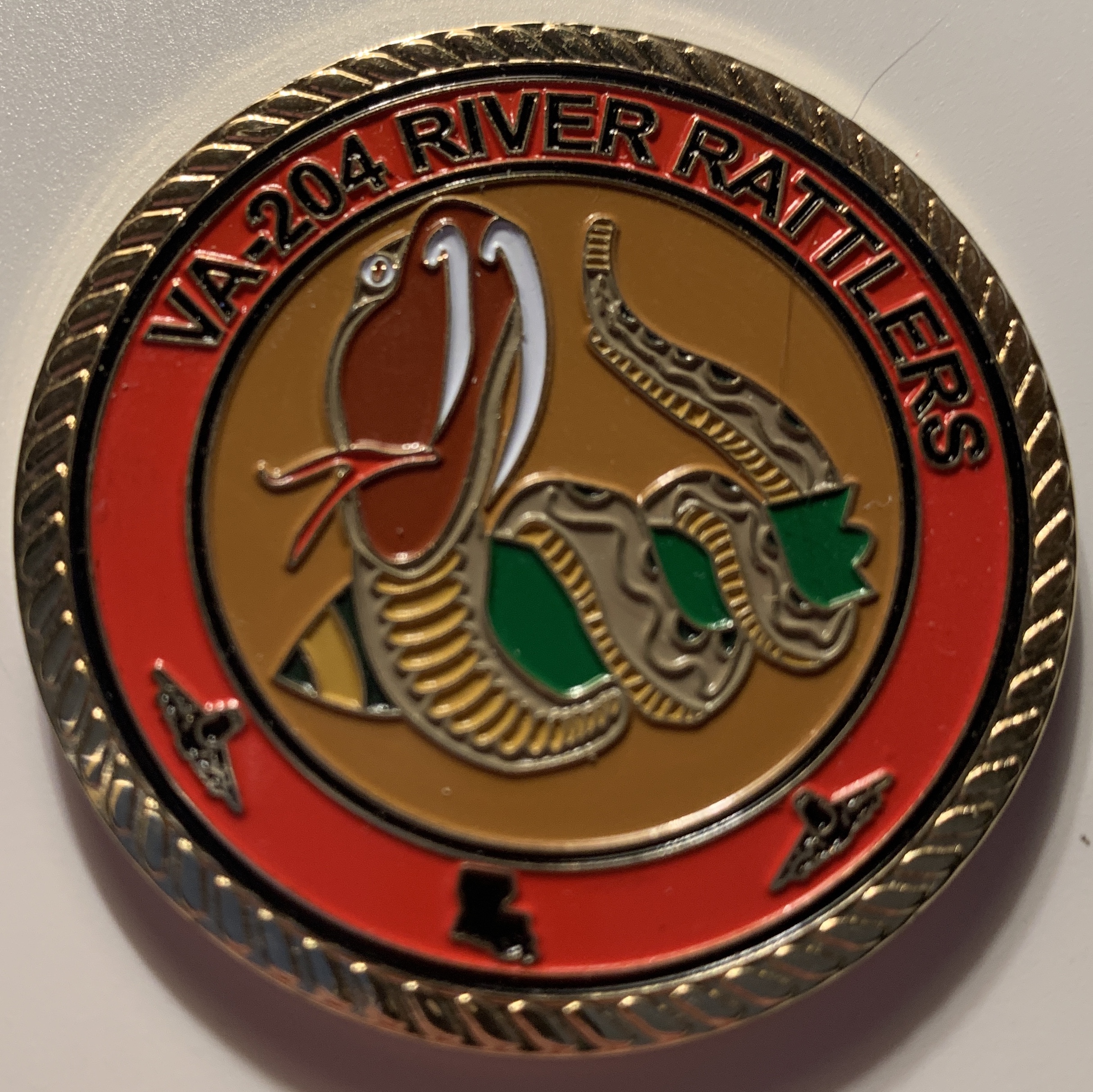 A-7E / VA-204 'RIVER RATTLERS' Coin (Front)