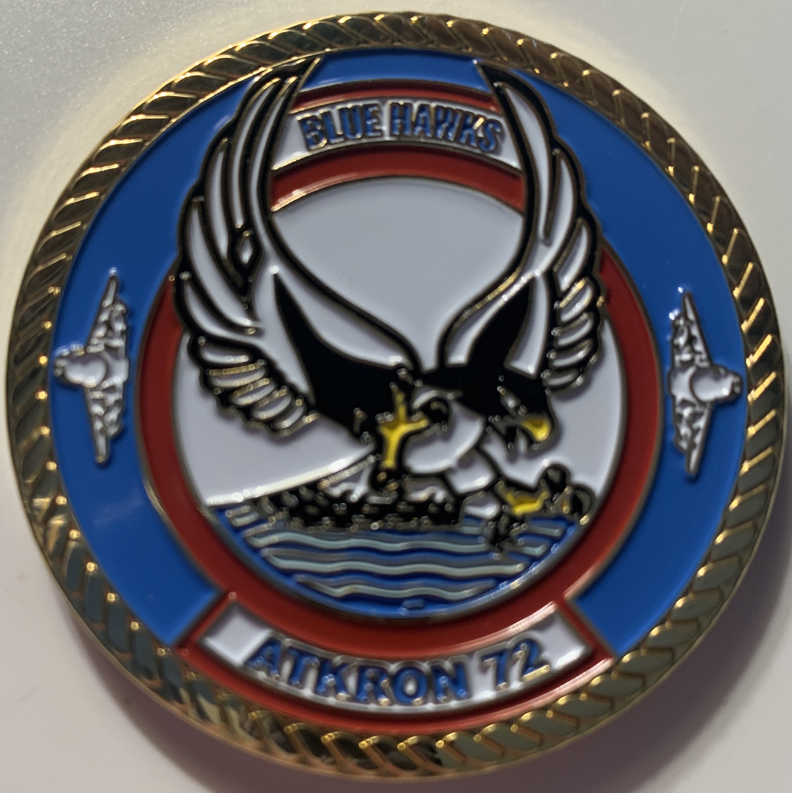 A-7E / VA-72 'BLUE HAWKS' Coin (Front)