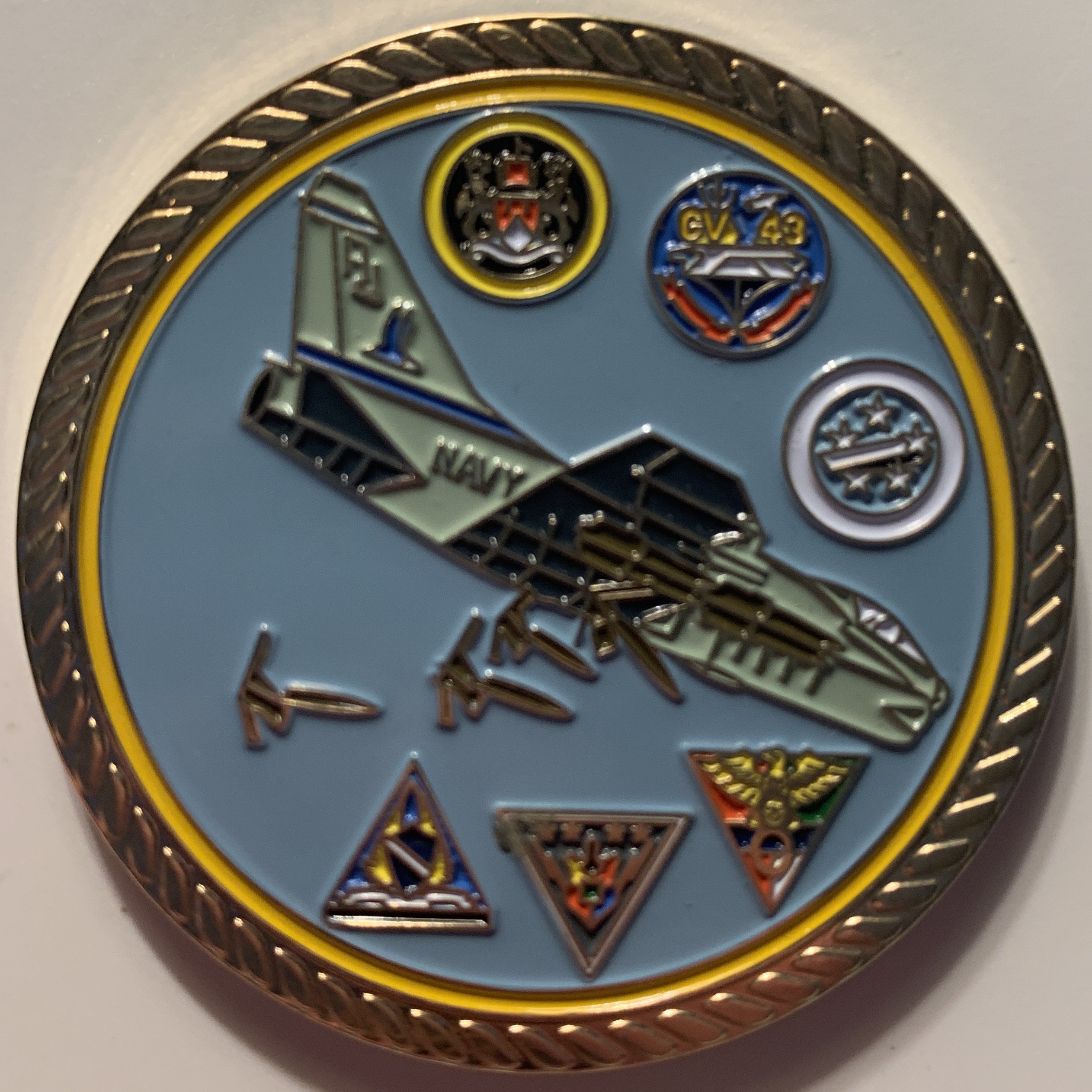 A-7E / VA-82 'MARAUDERS' Coin (Back)