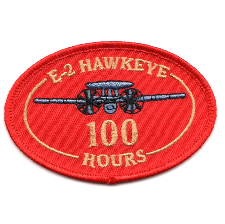 E-2 '100 Hours' Oval (Red)