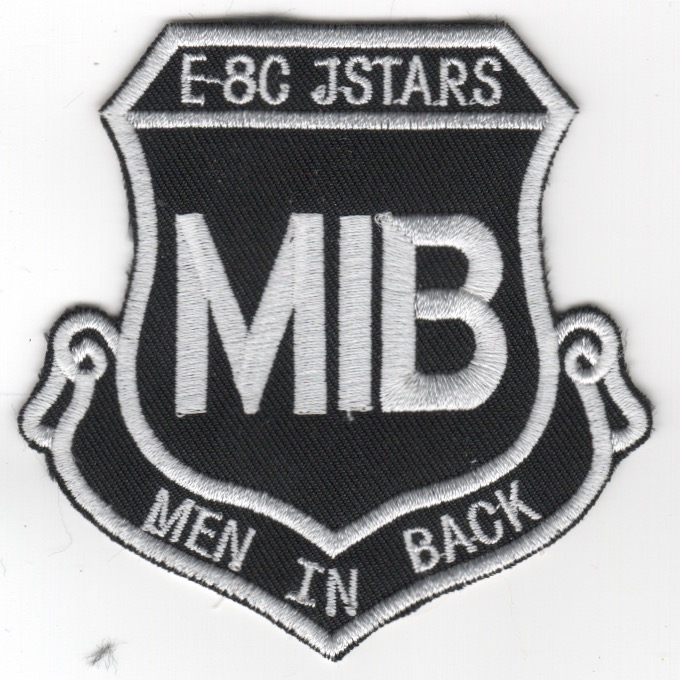 E-8C JSTARS 'MIB' Crest (Black)