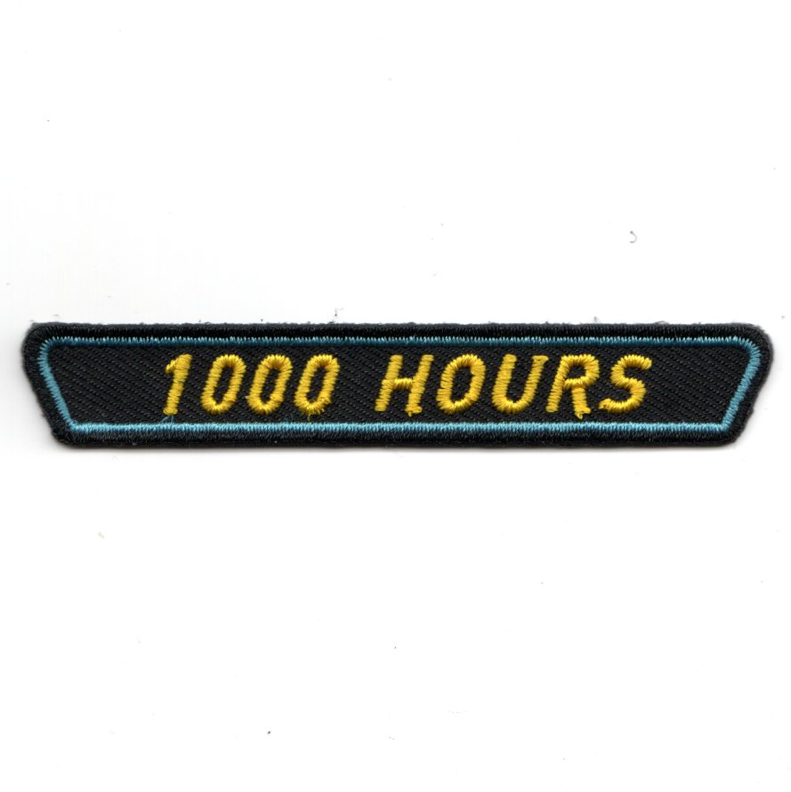 1000 HOURS Tab for BLACK TRIANGLE Patch