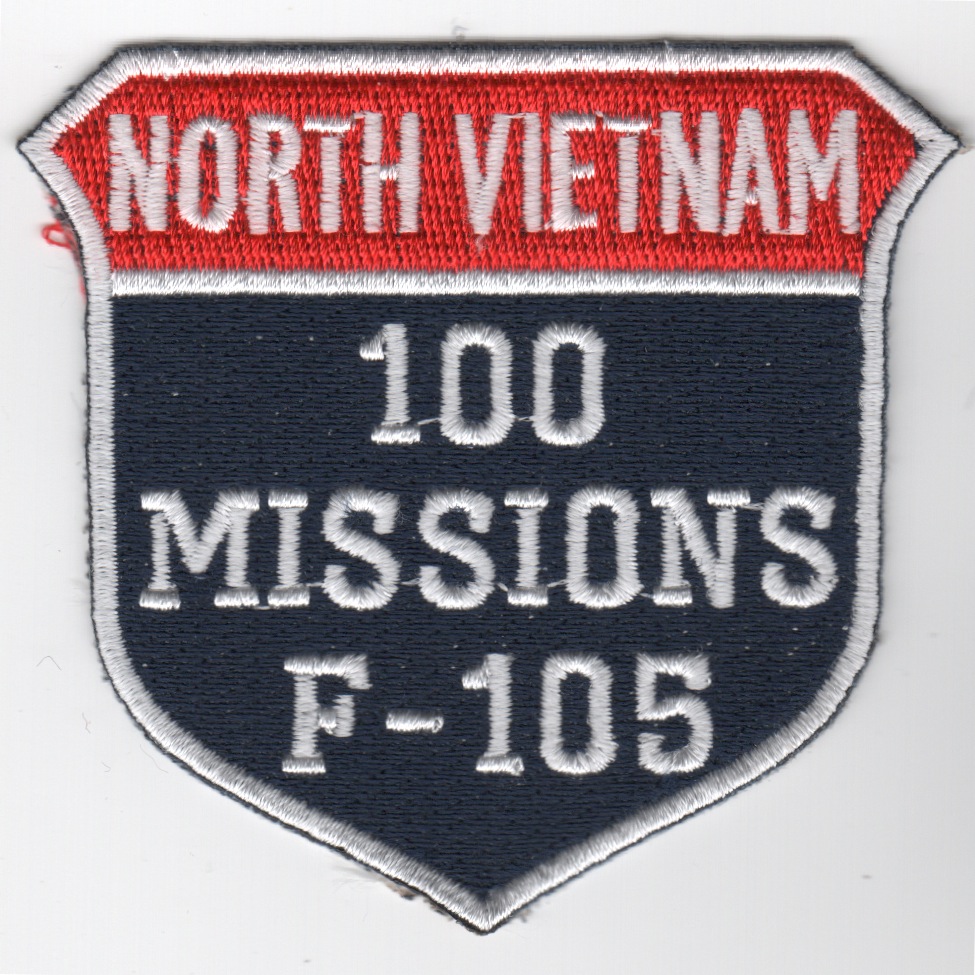 F-105 100 Missions (N. Viet) Shield