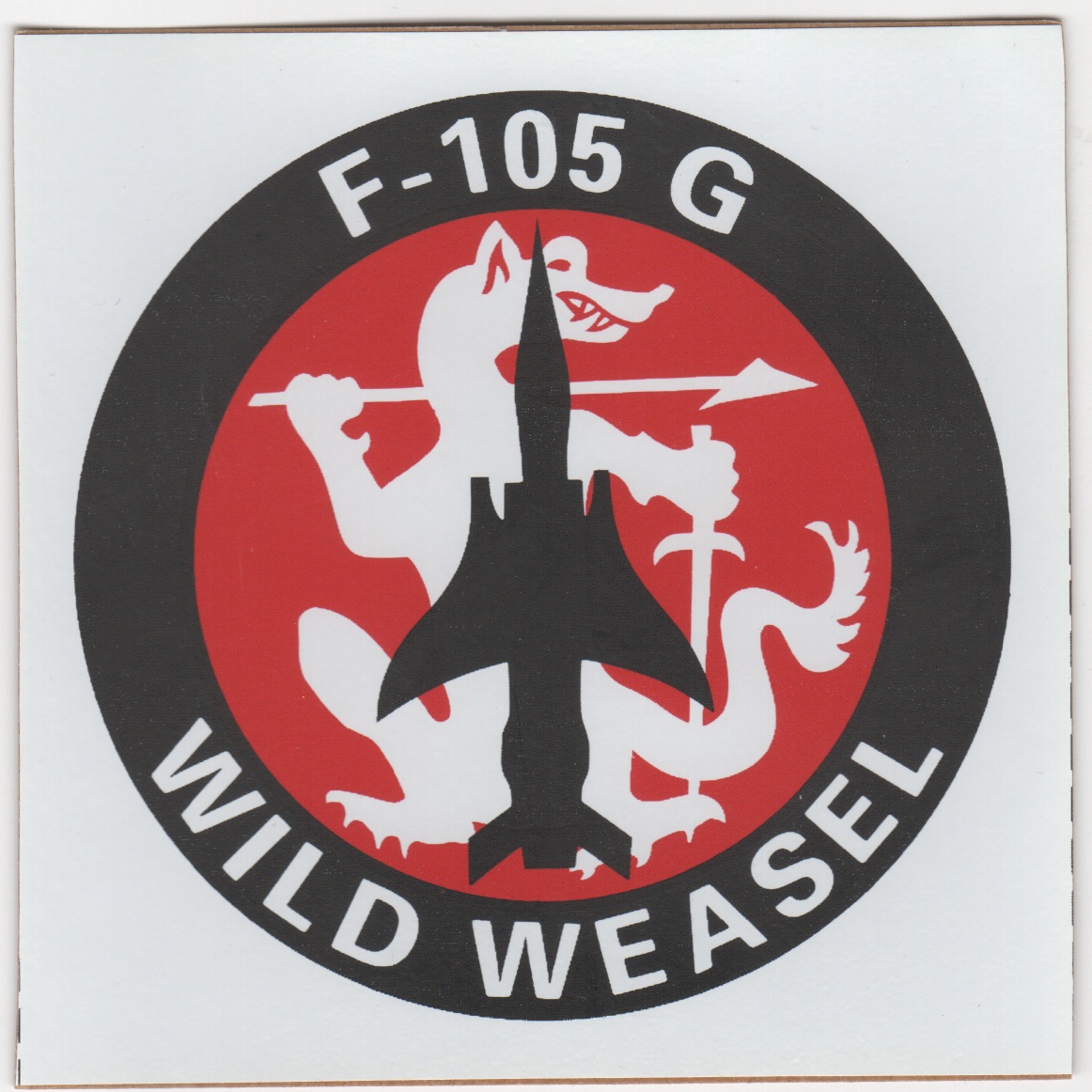 128TFS F-105G Wild Weasel Zap/Sticker
