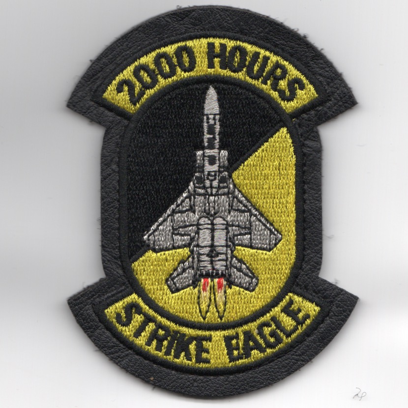 F-15E '2000 Hours' Patch (LX/Yellow/V)