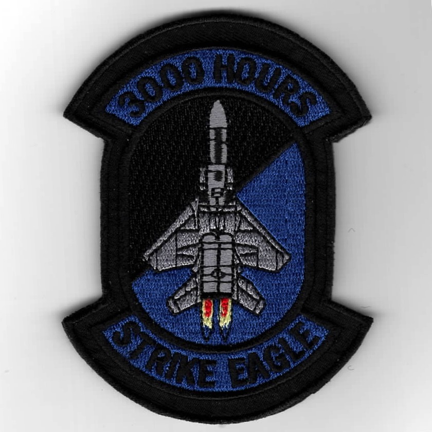 F-15E '3000 Hours' Patch (LX/Blue/V)
