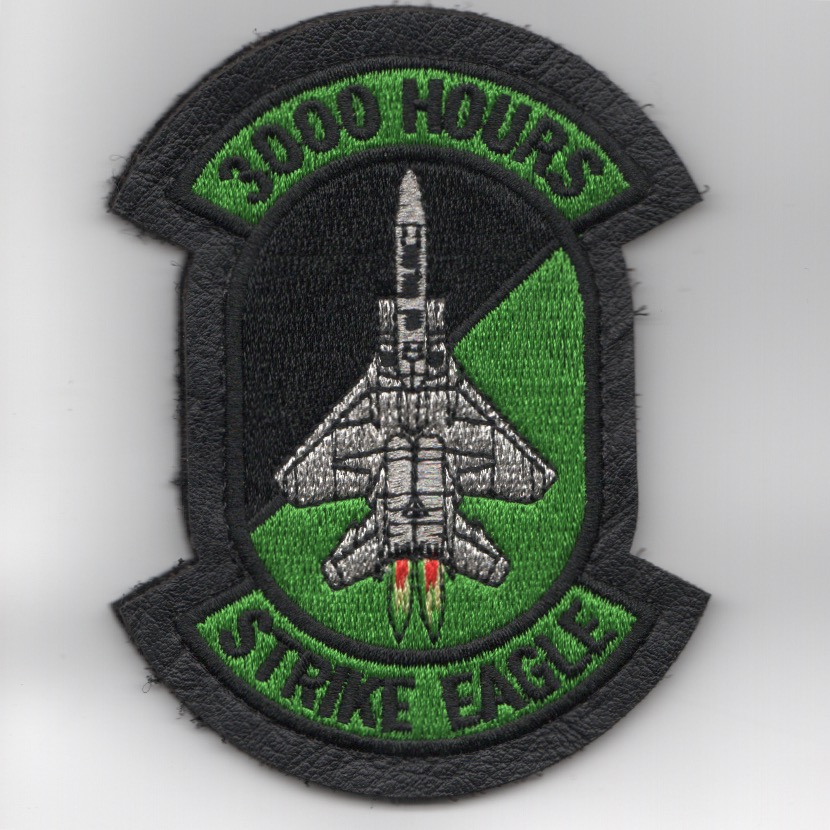 F-15E '3000 Hours' Patch (LX/Green/V)