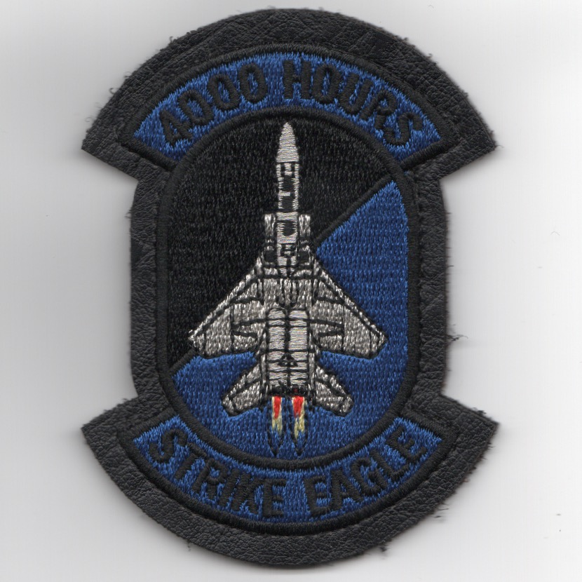F-15E '4000 Hours' Patch (LX/Blue/V)