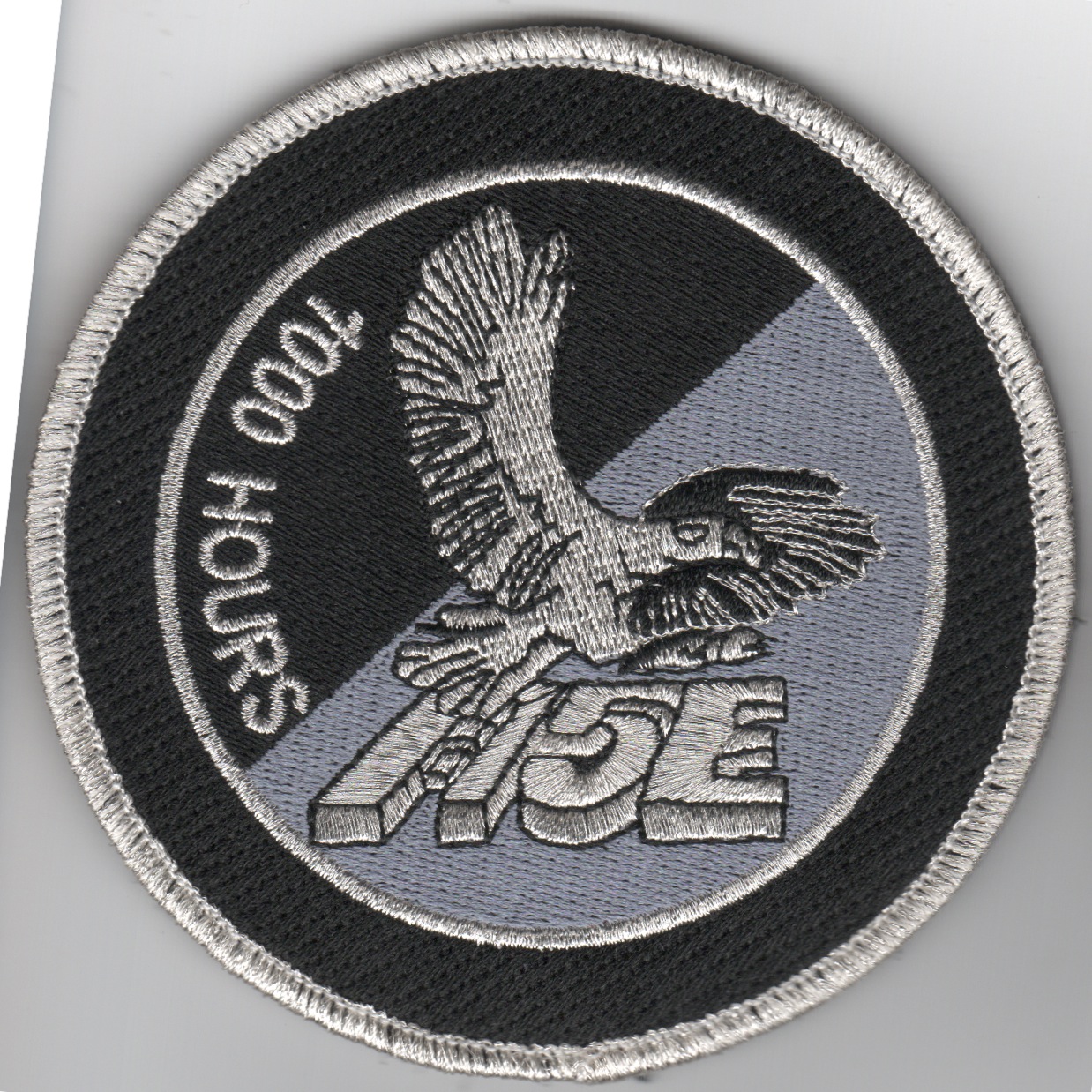 F-15E '1000 Hours' Patch (Rnd/Black/Silver)