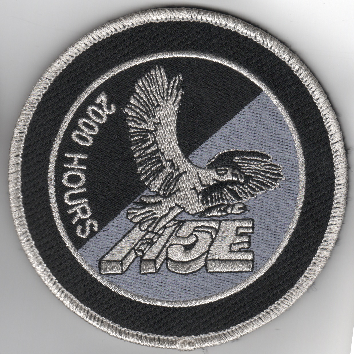 F-15E '2000 Hours' Patch (Rnd/Black/Silver)