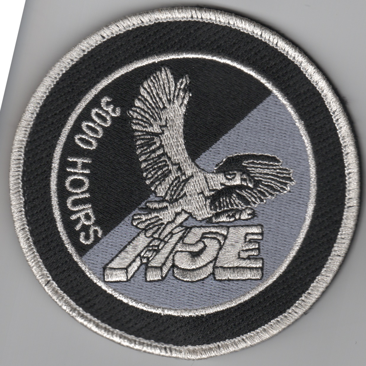 F-15E '3000 Hours' Patch (Rnd/Black/Silver)