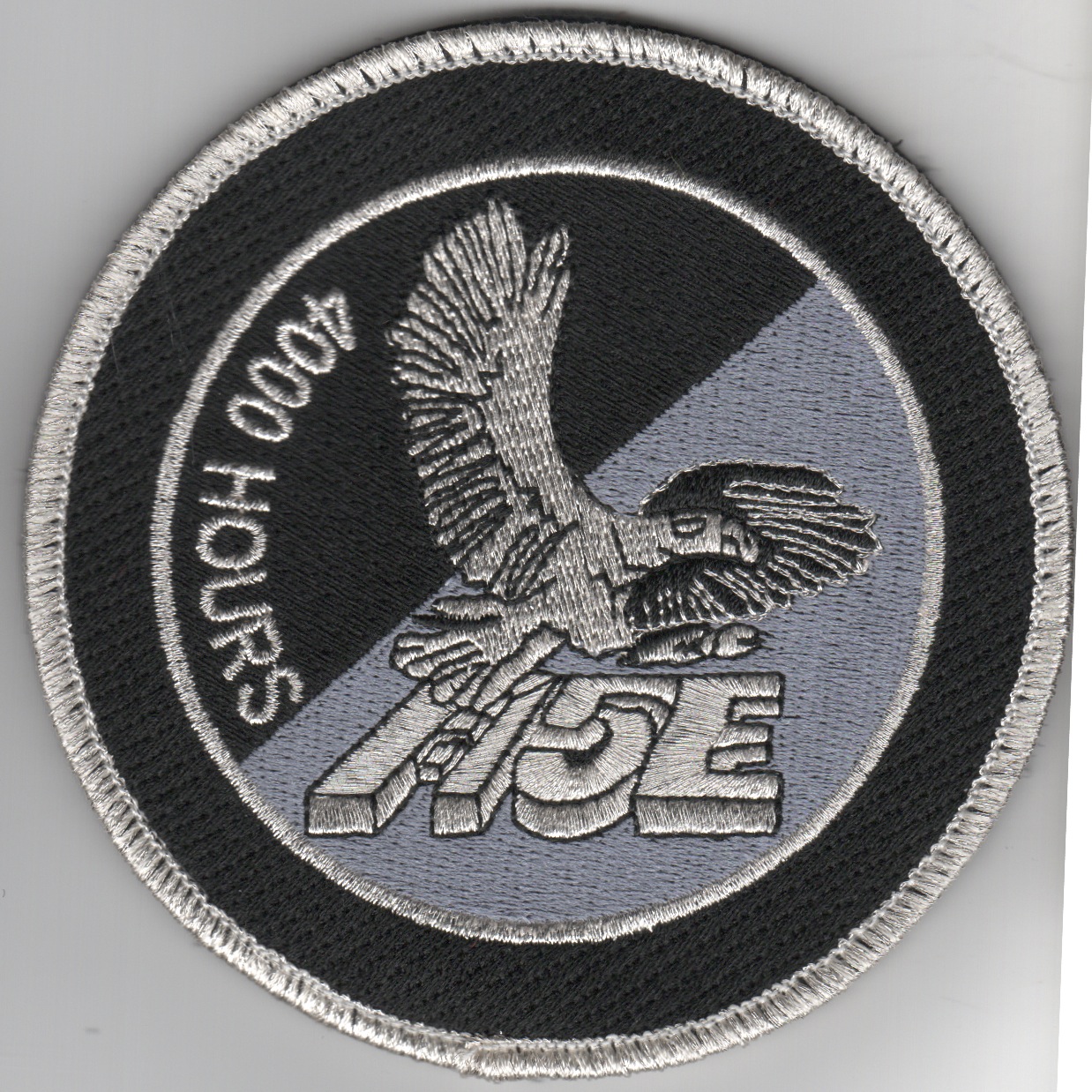 F-15E '4000 Hours' Patch (Rnd/Black/Silver)