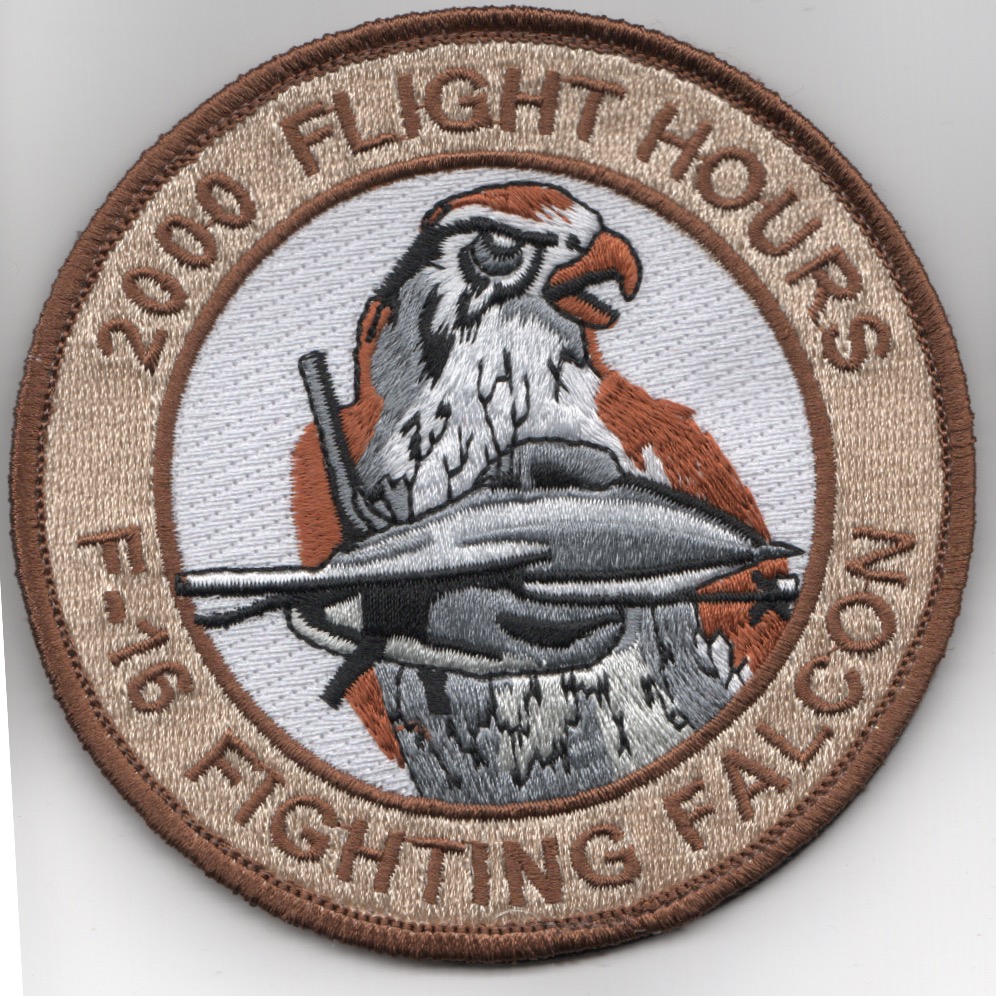 F-16 2000 Hours Patch (Des/V)
