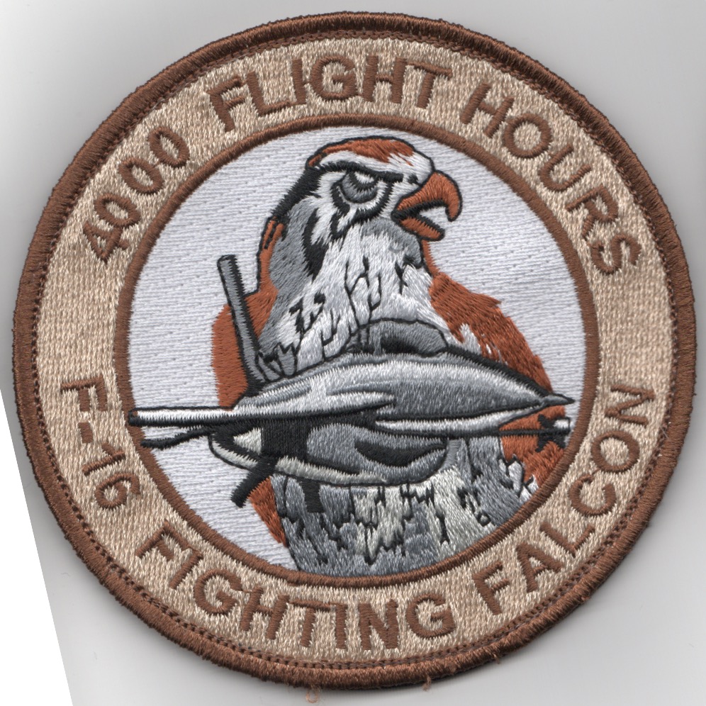 F-16 4000 Hours Patch (Des/V)