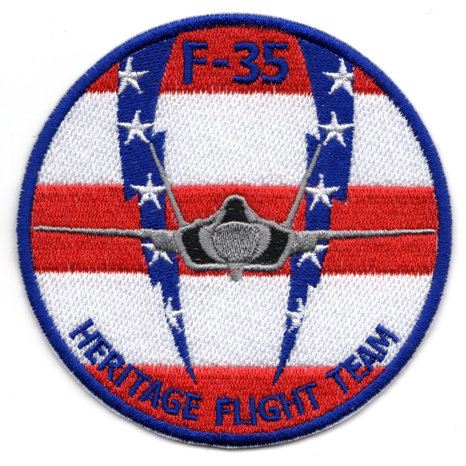 F-35 'HERITAGE FLIGHT TEAM' Patch (R-W-B/K)