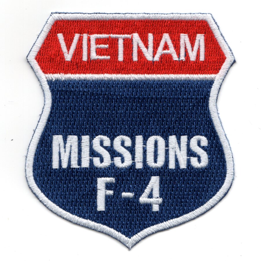 F-4 '_____ Missions/Vietnam' Shield Patch