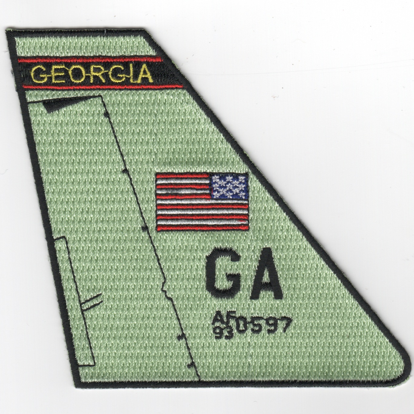 128 ACCS 75th Anniversary Tailfin Patch (0597)
