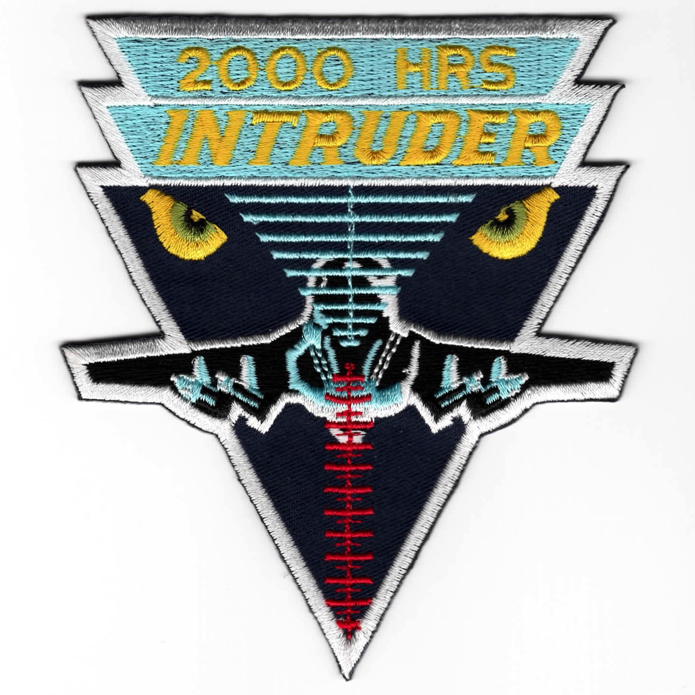 (NG) A-6 Intruder '2000 Hours' Patch (White Border)