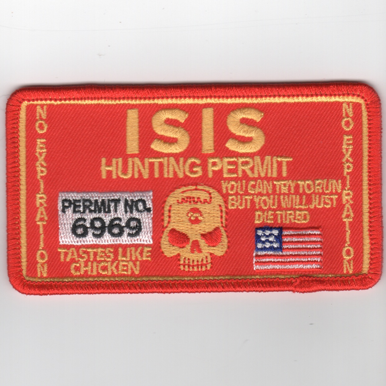 ISIS Hunting Permit (Red/Rect)