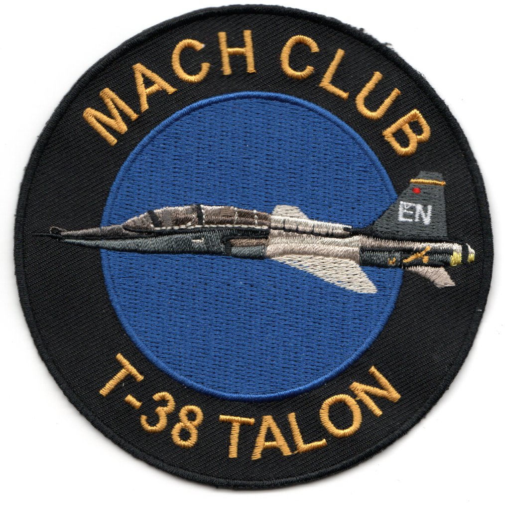 MACH CLUB Patch: T-38 TALON ('EN' Tail)