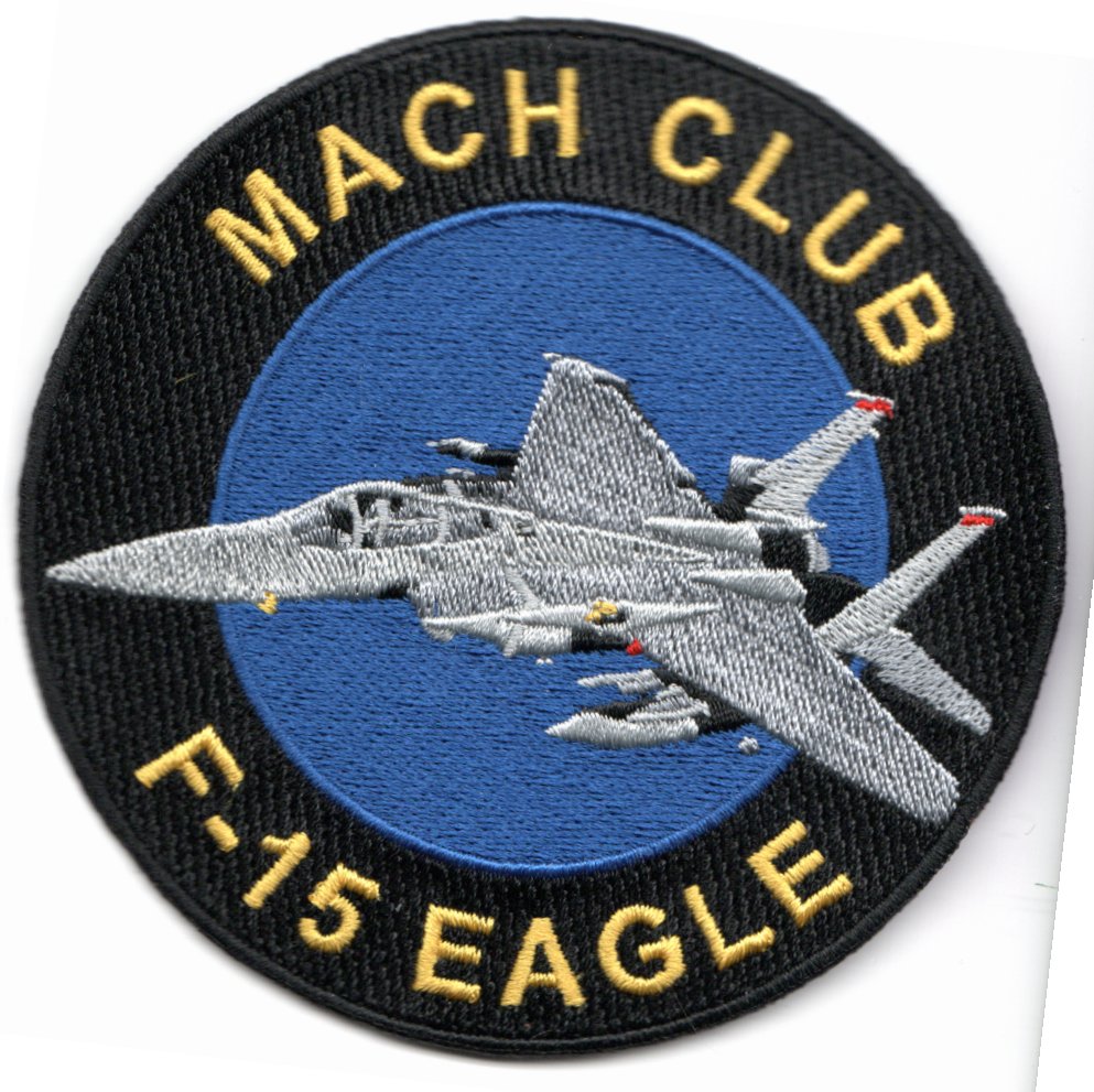 MACH CLUB Patch: F-15 Eagle