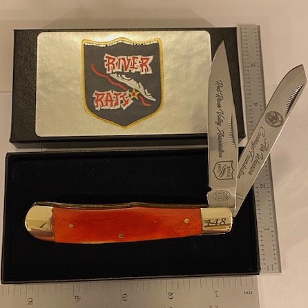 RRVA/AWCF 2-Bladed Pocket-Knife (Red)