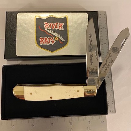 RRVA/AWCF 2-Bladed Pocket-Knife (White)