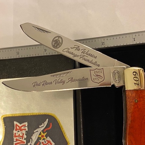 RRVA/AWCF 2-Bladed Pocket-Knife (Brown)