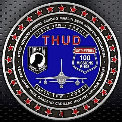 (RRVA) Coin: 'F-105' (Blue-Red/Back)