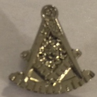 Silver 'Past-Master' Pin (Small)