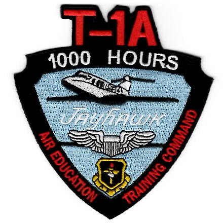 T-1A JAYHAWK *1000 HOURS* Patch