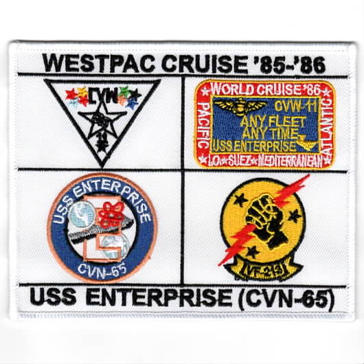 TG-ICE: 1985 CVN-65/CVW-11 WestPac Backpatch