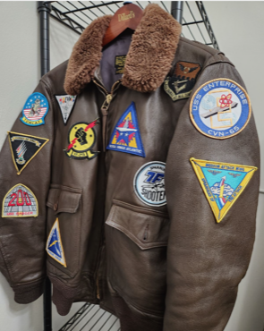 TOPGUN (1986): 'ICEMAN's Leather Jacket Patches (Front)
