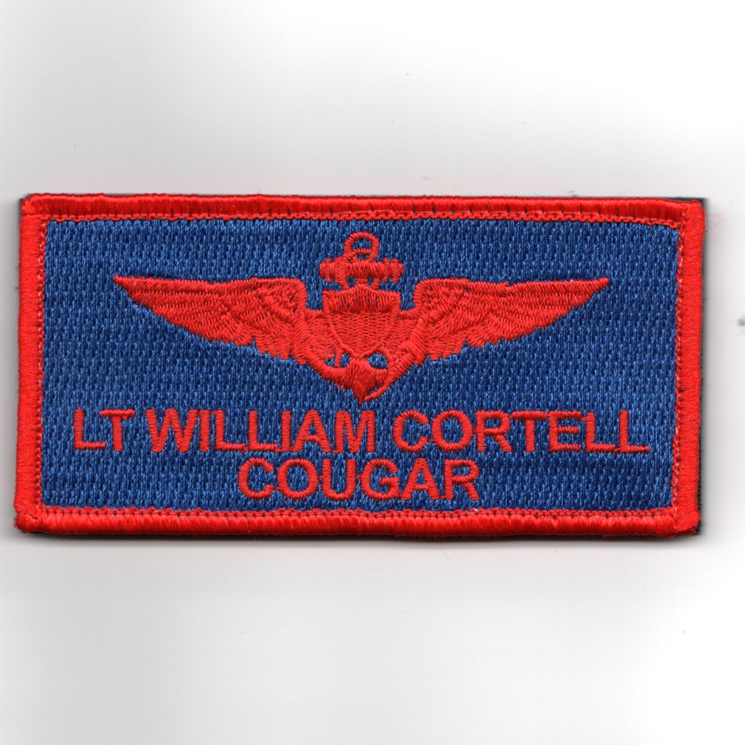 TOPGUN: LT William 'COUGAR' Cortell Nametag