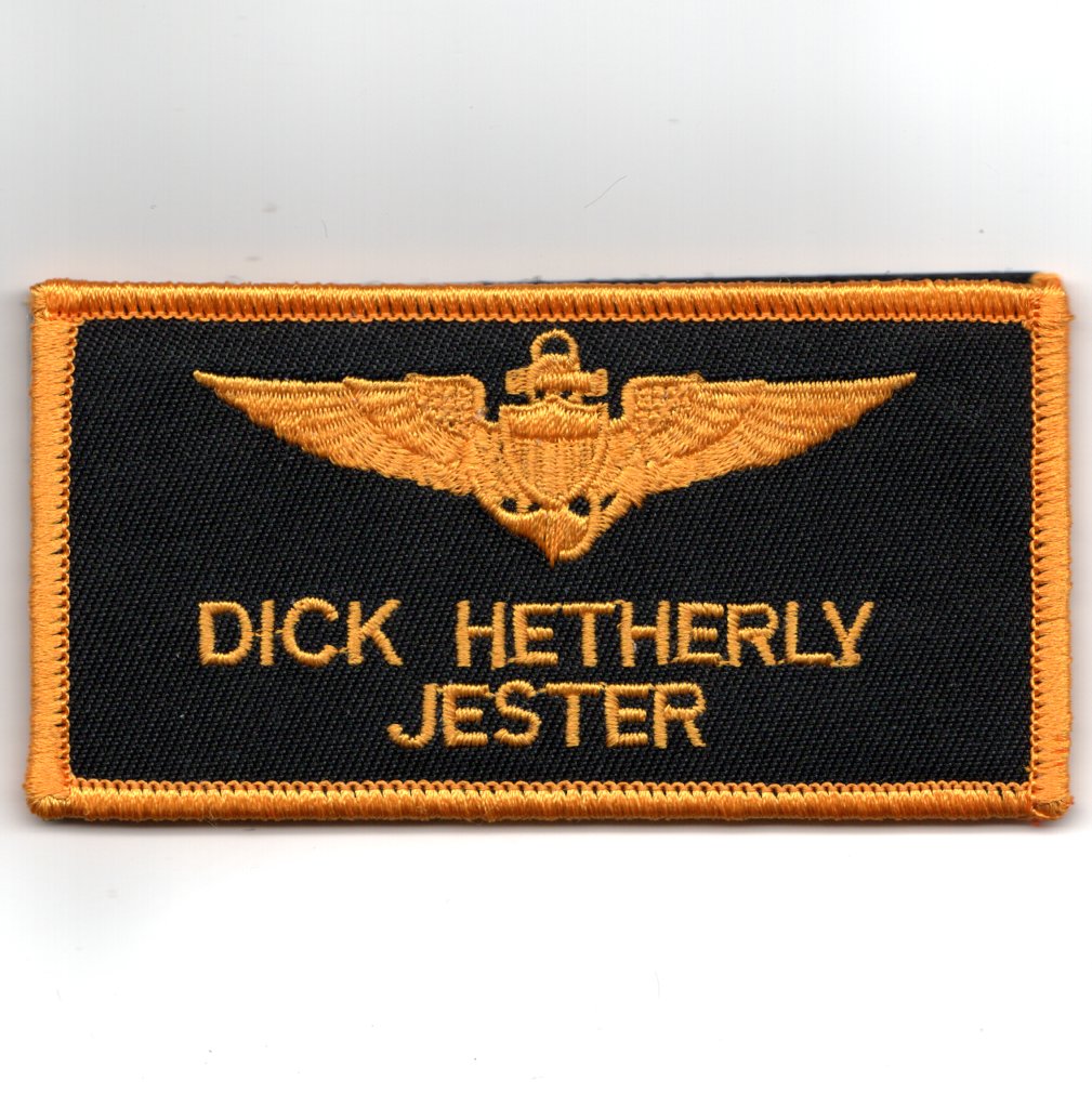 TOPGUN: DICK 'JESTER' HETHERLY Nametag (DARK Yellow/V)