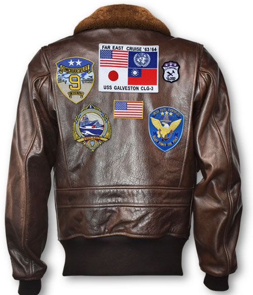 TOPGUN (1986): 'SIGNATURE SERIES' Leather Jacket (w/Patches)