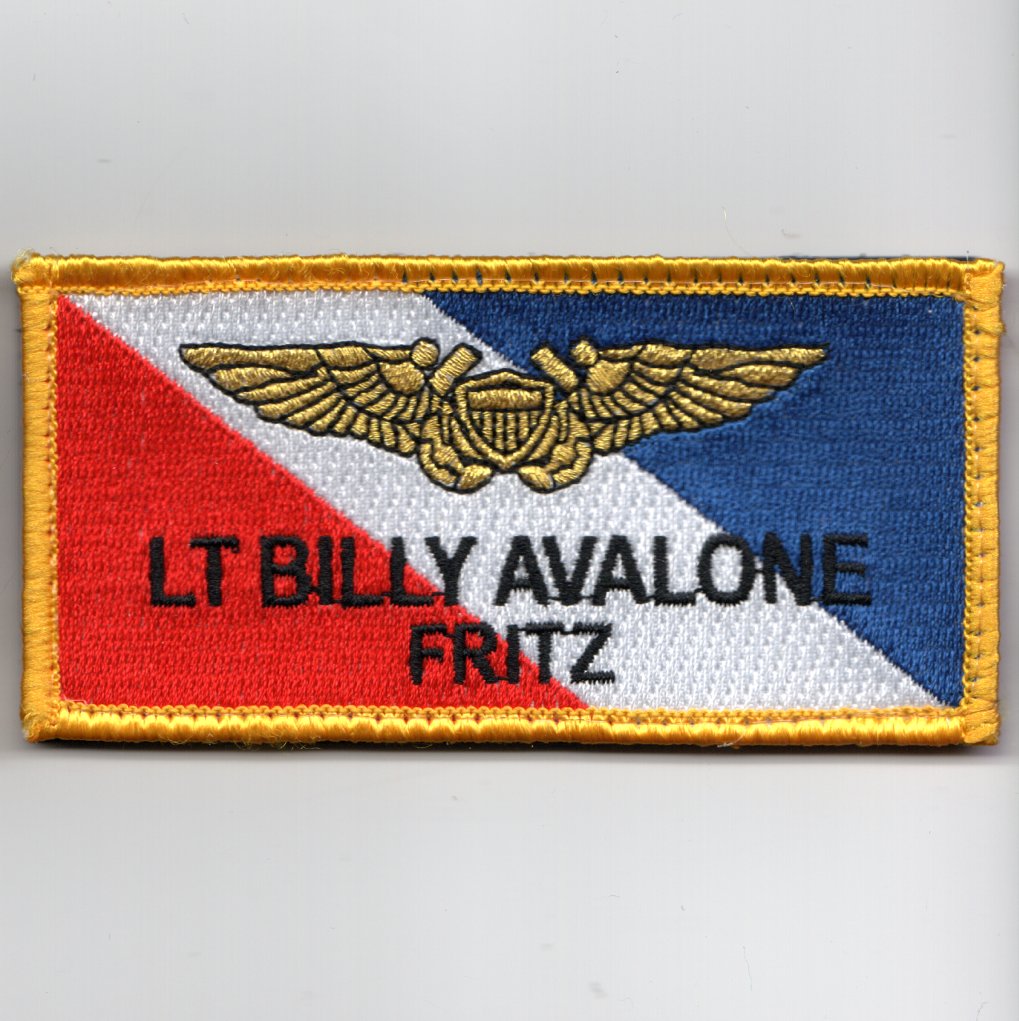 TG:MAV LT Billy 'FRITZ' Avalone Nametag (R-W-B/V)